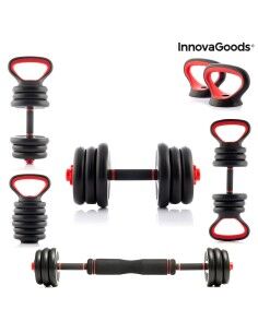 Set di Pesi Regolabili 6 in 1 con Manuale per gli Esercizi Sixfit InnovaGoods   Ferro (Ricondizionati B)